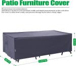 Outdoors Heavy Duty Waterproof Anti-UV Extra Large Patio Furniture/Sectional