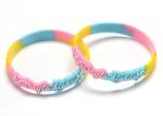 Festival Embossed Silicone Bracelets Custom Printed Engraved Silicone Bracelets
