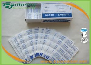 Quality Disposable Sterile Stainless Steel Blood Lancet Blood Sample Collection Needle Asepsis Blood Collector Size S &amp; L wholesale