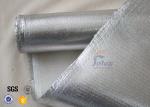 800℃ 700g 0.8mm Silver Coated High Silica Fabric Cloth For Heat Resistant