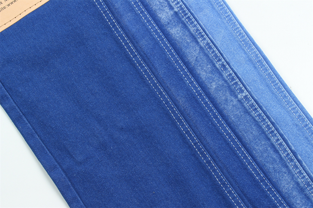 Vibrant And Unique Blue Color Denim Fabric Rigid 100% Cotton Full Width 180cm