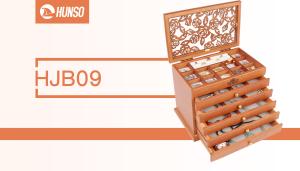 Quality Desktop Jewelry Box With Compartments , 6 Layers Antique Earring Storage Containers wholesale
