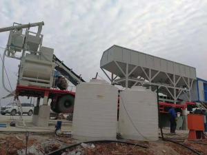 China Flexible Mobile Concrete Batching Plant , Tubular Automatic Batching Plant on sale