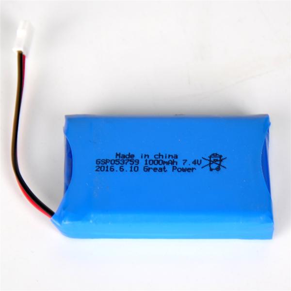Cheap Lipo 7.4 V 1000mah 503759 Lithium Polymer Battery Pack for sale