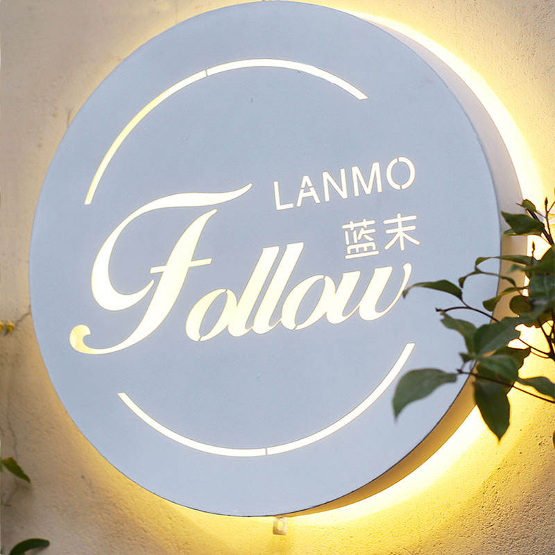 Wholesale Customized Outdoor 3d Store Advertising Logo Wall Mounted Led Hollow Out Light Box