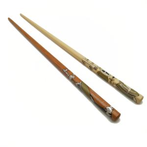 Quality Hotel Carbonized Reusable Bamboo Chopsticks Chinese Custom Logo wholesale