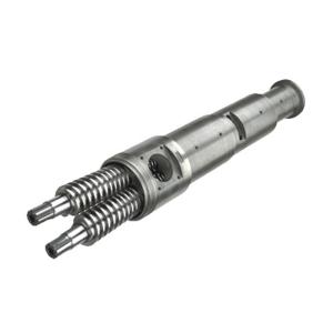 Quality 38CrMoAIA Conical Twin Extrusion Screw Barrel Of Sjz92/188 Plastic Pipe Extruder wholesale