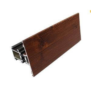 Quality Wood Finish Aluminium Alloy Profile , Extruded Aluminum Profiles For Windows / Door wholesale