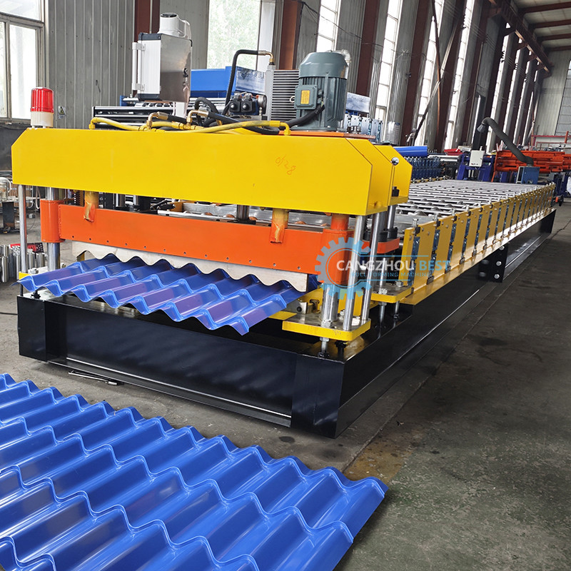 Professional Building Roof Tile Roll Forming Machine For Steel Roof Wall Sheet Production
