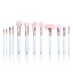 Exceptional Cosmetic Makeup Brush Set Rose Gold High Gloss Durable Quality