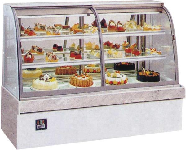 Cheap 3 Layers Shelf 2m Air Cooled Cake Display Freezer for sale
