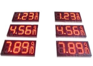 Quality 8.88 9 / 10 Led Gas Price Display , Digital Gas Station Price Signs Outdoor Type wholesale