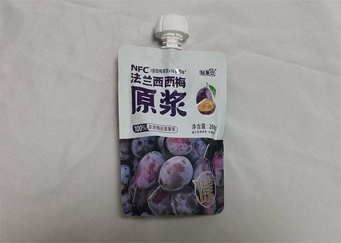 Custom Printing Reusable Liquid Spout Pouch Baby Food Packaging For Fruit Pulp