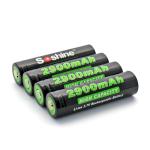 rechargeable battery: Soshine 3.7V Li-ion 18650 2900mAh Protected Battery