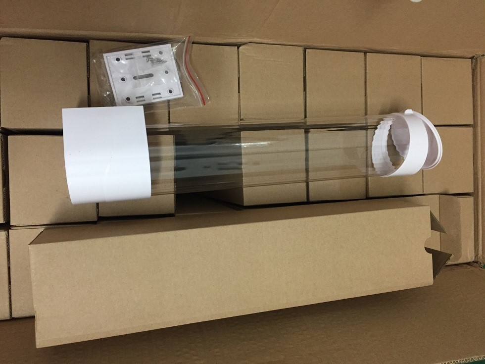 White Transparent Paper Cup Dispenser , Plastic Cup Holder For Water Dispenser