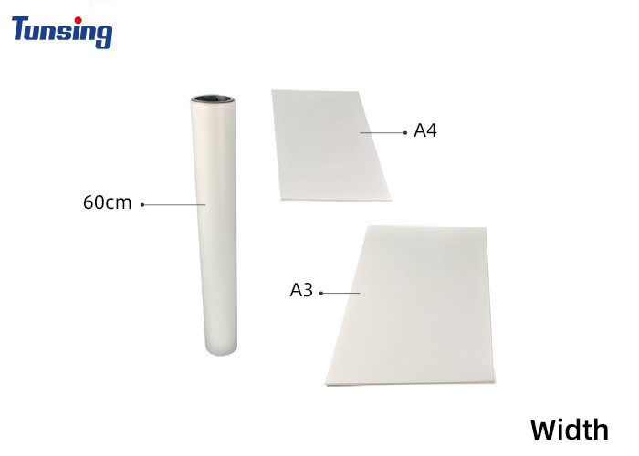 Single A3 A4 Dtf Heat Transfer Film Sheet T Shirt printing Pet