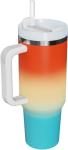 Double Walled Mutifunctional Vacuum Insulated Water Straw Bottle 16 Oz