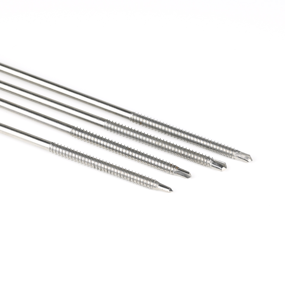 Ruspert Finish 5.5x140mm 410 SS Hexagon Head Self Drilling Screw for Roofing Insulation
