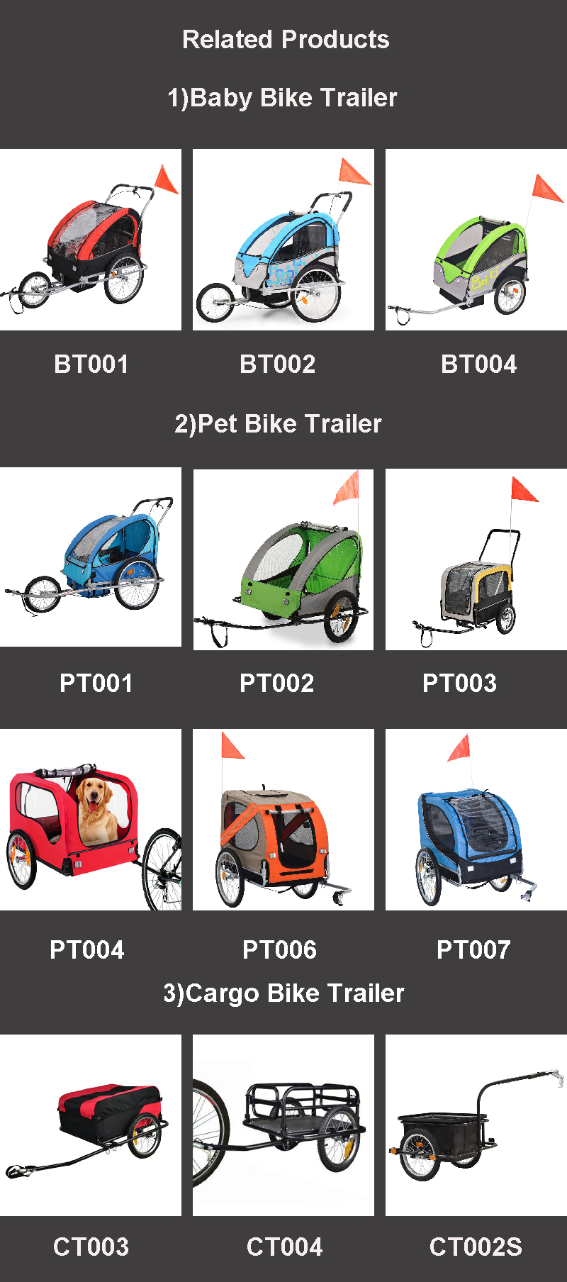 Outdoor Baby Sport Stroller Bike Trailer Transport Child Bike Trailer