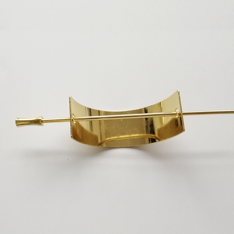 Porcelain Decorative Hair Sticks Vintage Style Golden Metal For Women 6.2x2x2.5cm