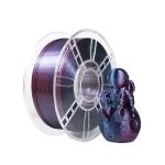 Silk Tri-color Black Purple Red PLA+ Filament for 3D Printing Filament 1.75mm