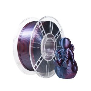 Quality Silk Tri-color Black Purple Red PLA+ Filament for 3D Printing Filament 1.75mm wholesale