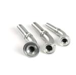 SAE Stainless Steel Hydraulic Crimping Hose Flange Fitting 45 Elbow Pipe Adapter