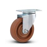 100kg Load Side Brake Ball Bearing Polyurethane Furniture Caster with Stopper