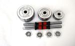 Top quality gyelectroplating adjustbale dumbbells with rubber bar