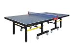 Single Folding Competition Ping Pong Tables , Blue Top Easy Install with