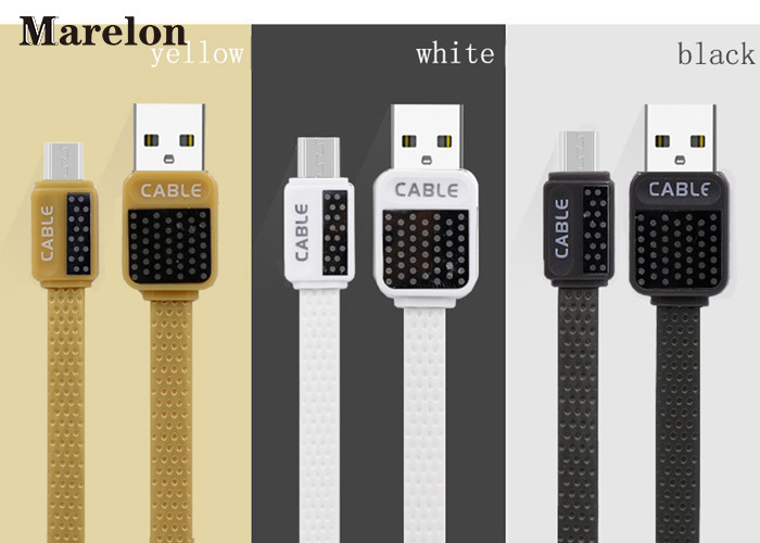 V8 Micro USB Data Cable , Android Charging Cable Environmental Silicone Wire