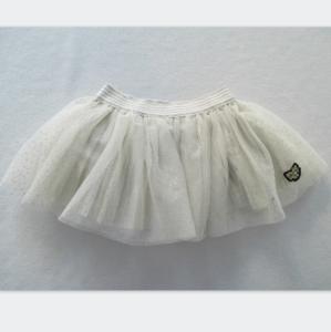 Quality 2 Layers Tiered Pretty Baby Girl Dresses Polyester Mesh Cotton Knit Skirt wholesale