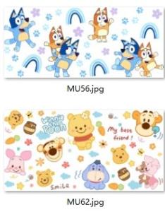 Quality Free Artwork Services 16oz Custom UV 3D Transfer Stickers wholesale