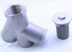 3 Direction Filter Valve Custom Machined Parts / Cnc Metal Parts 40 Diameter