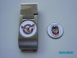 Soft enamel Silver / Antique Silver Engraved Money Clip