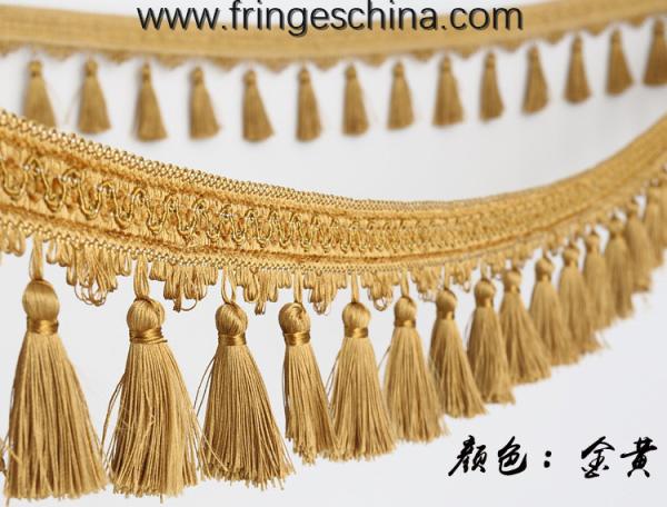 Handmade fashionable chain beads lace tassels fringes for curtain/sofa/pillow
