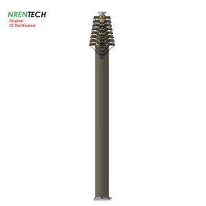 Quality 15m lockable pneumatic telescopic mast 30kg payloads 2.8m closed height mobile masts wholesale
