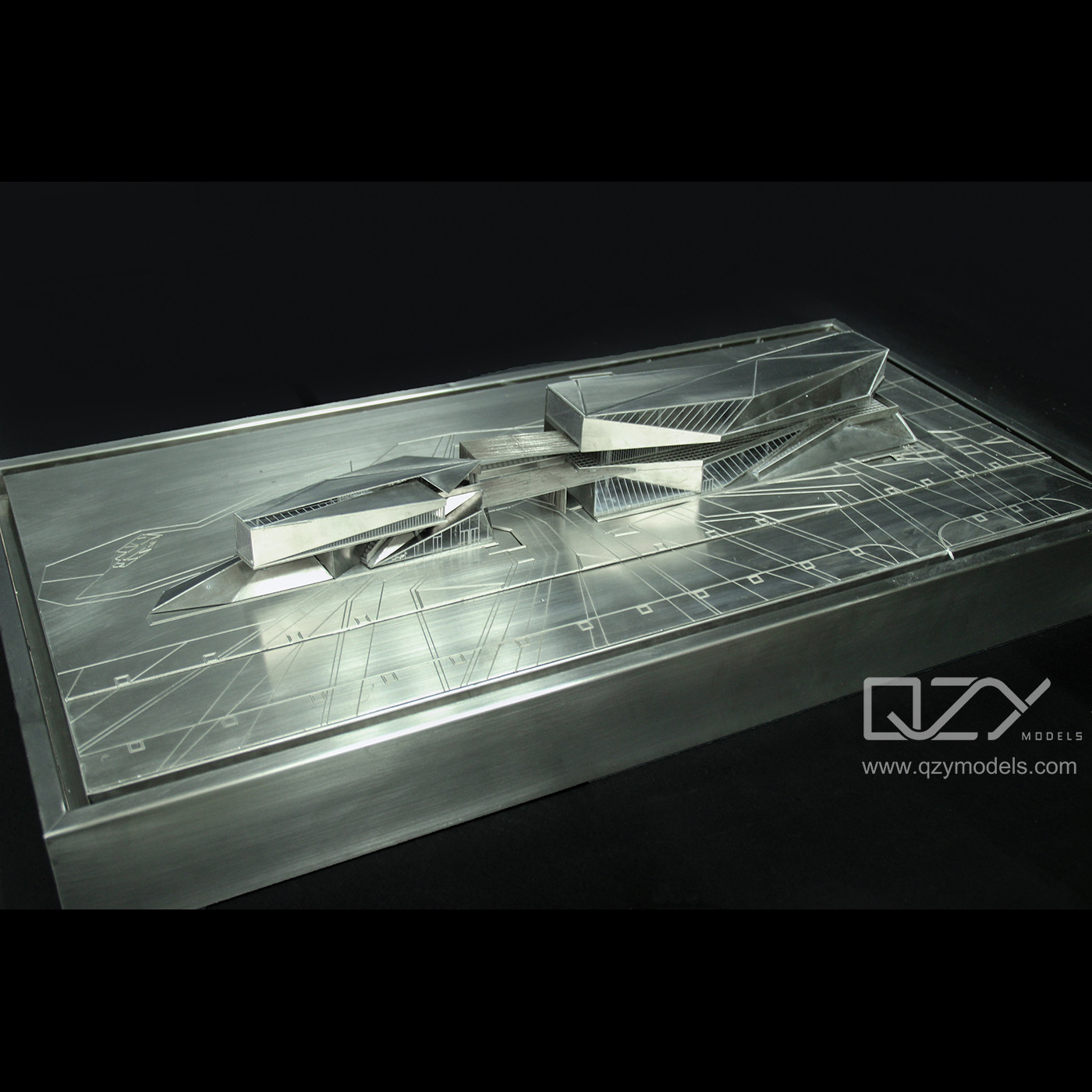 Showcase Model - Onexn 1:300 New World Kaiyue Bay Mall Stainless Steel Model