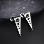 Wholesale Men's Fashion Jewelry Stainless Steel Triangle Hoop Earring