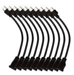 American standard 3pin black 18AWG extension power cord 0.5m-10m copper power