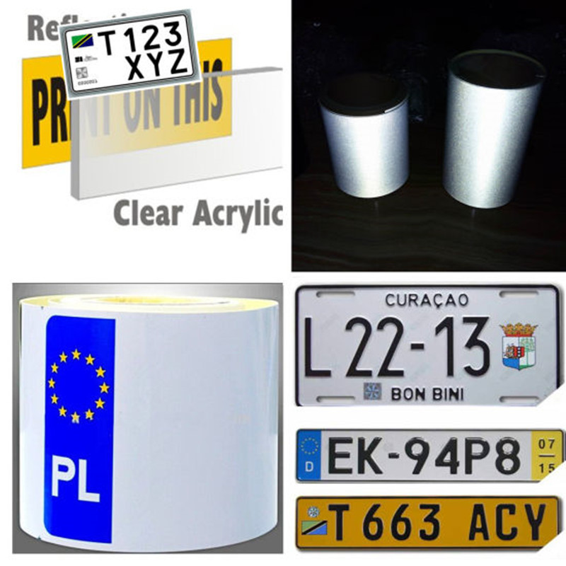 PVC Acrylic High Intensity Prismatic Sheeting Traffic Sign White Reflective Sheeting