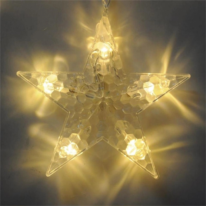 Christmas 3.5M Fairy Star Led Curtain String Lights 100-240V Xmas Garland String Lights For Home Wedding Party Holiday Dec
