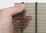 Antique Brass Ss316 Architectural Woven Metal Mesh Flexible Builing Facade Wire