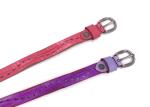 Colorful Thin 1.8cm Womens Genuine Leather Belt For Jeans