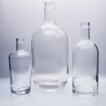 3L Large Alcohol Bottle Extra Flint Whiskey Rum Round Shape