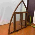 Thermal Break Profile Aluminum Casement Windows Curved Aluminium Casement