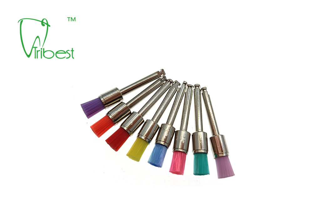 Teeth Polishing Brush Nylon Brush Pencil Flat Dental Polishing Kit