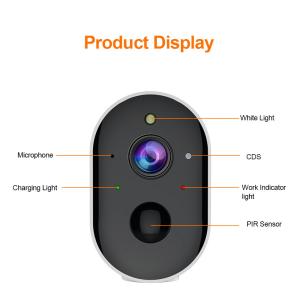 Quality Tuya PIR Motion Detection Smart CCTV Camera Rechargeable Battery WIFI Security Camera wholesale