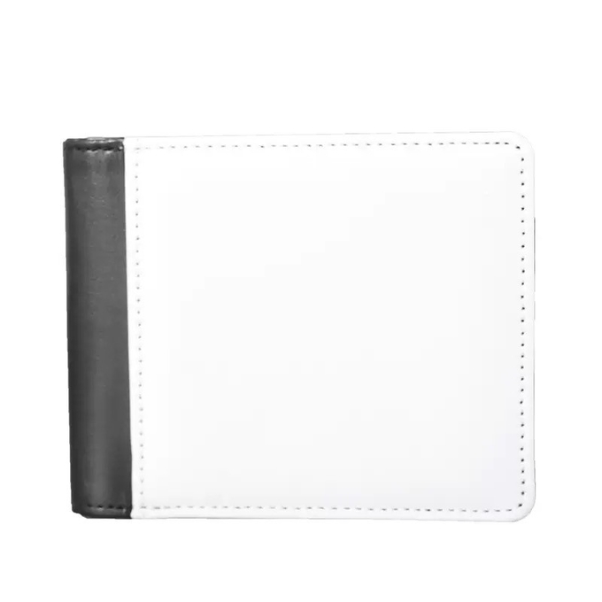 Custom Leather Sublimation Plain Men'S Open-Top Compact Wallet With Card Slots For Sublimation Printing