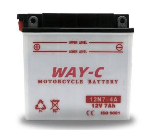 Quality Plumbum Motorcylcle Battery Acid Moto Bike Battery Charger 12N7-4A wholesale